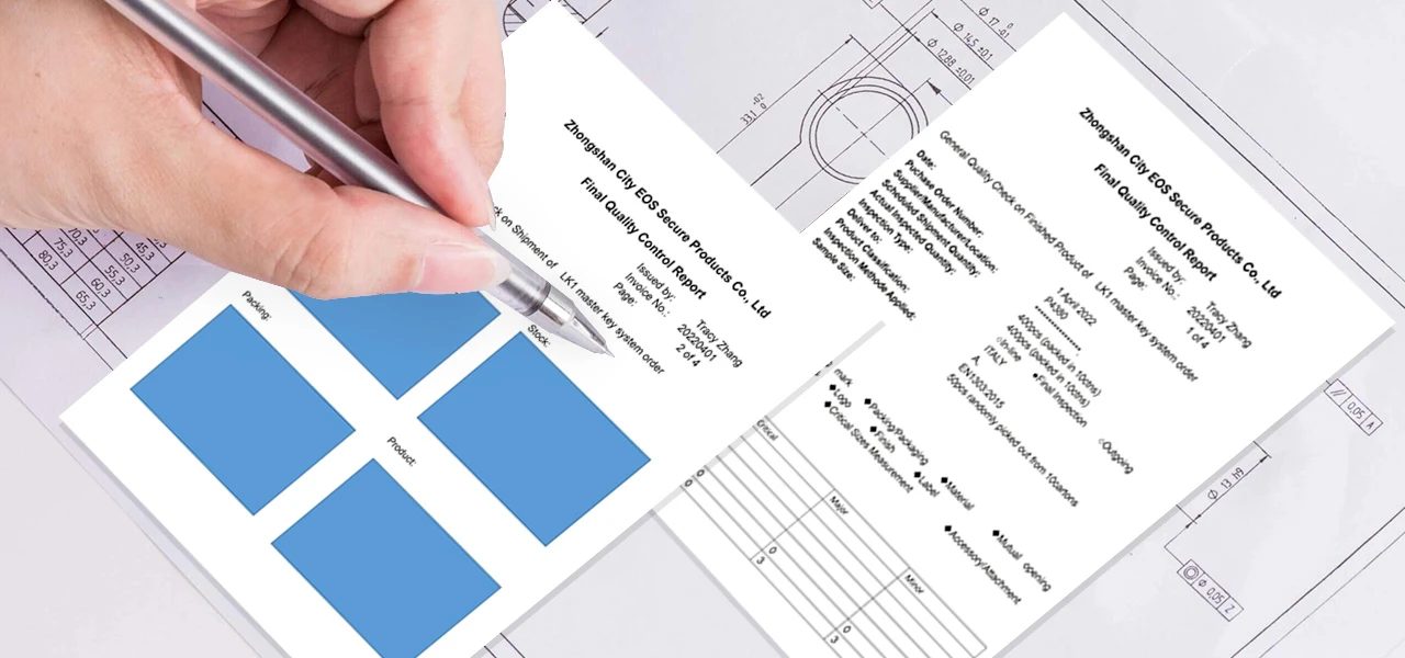 filling out a final quality control report