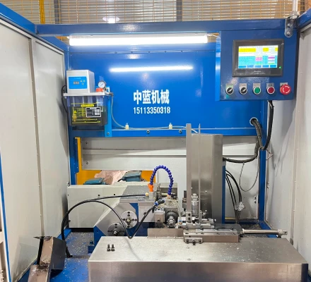 trade show booth showing specialized equipment