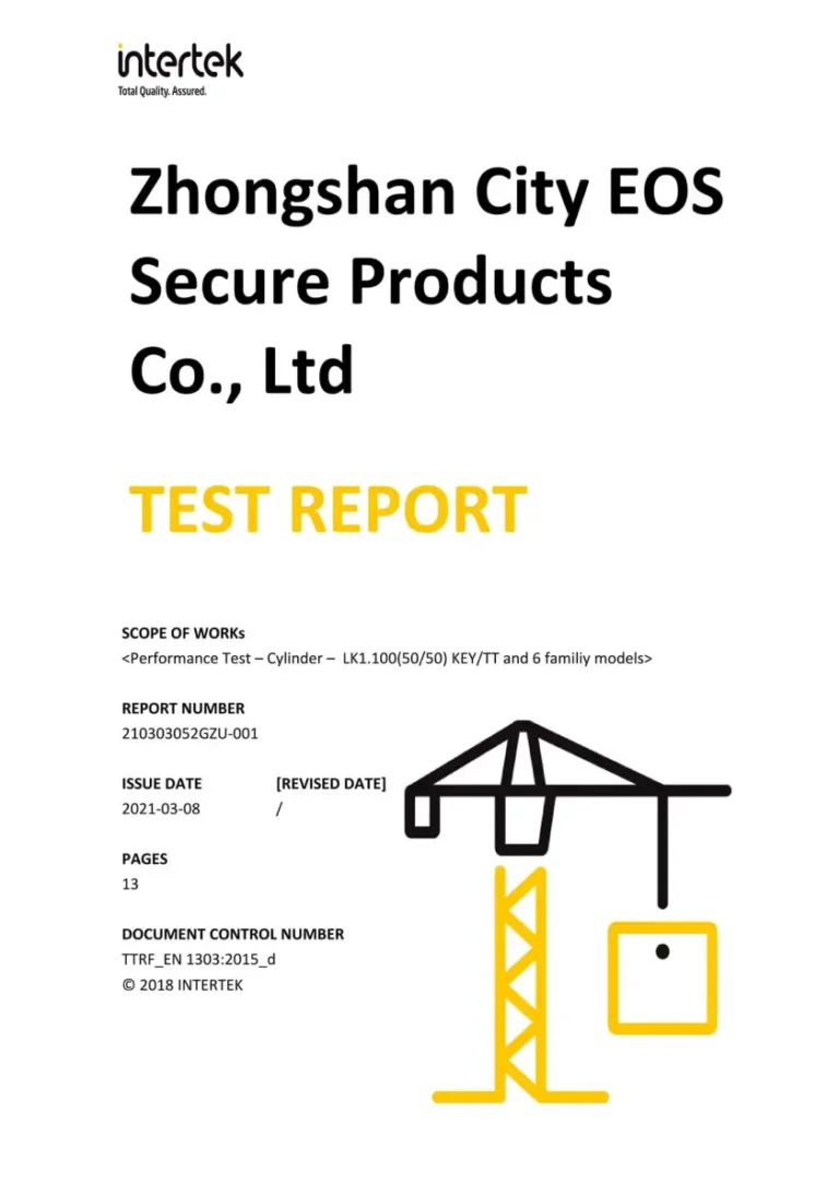 Intertek test report