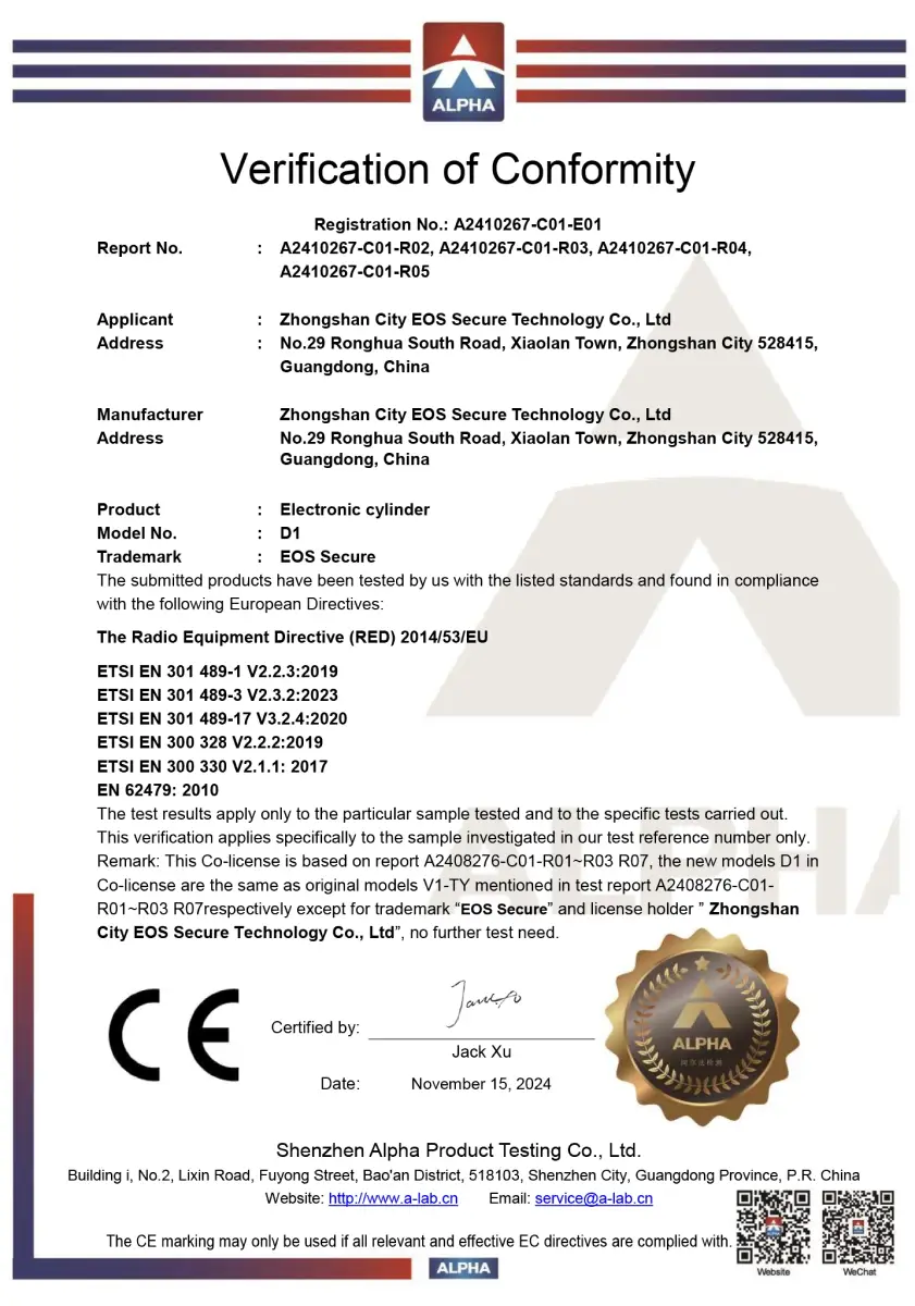 CE Certificate