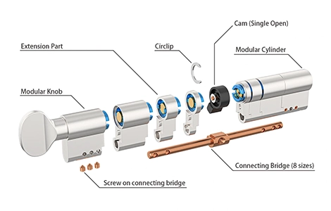 Easy to install lock cylinders for fast and secure setup
