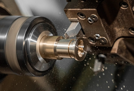 Precision machining a section of a lock cylinder