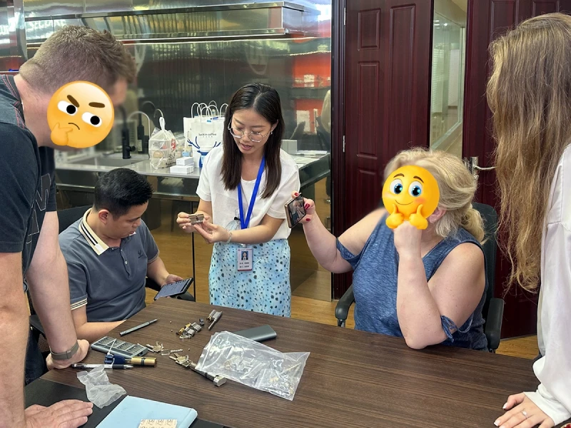 a meeting between clients and EOS Secure's professional consultants