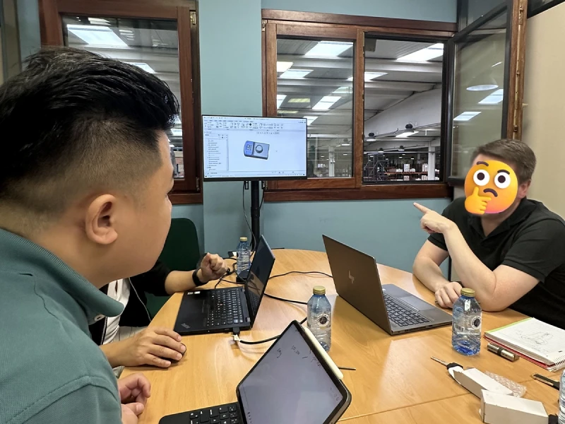 EOS Secure consultation team discussing with a client