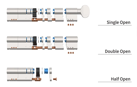 Modular lock cylinder featuring versatile designs to match your needs