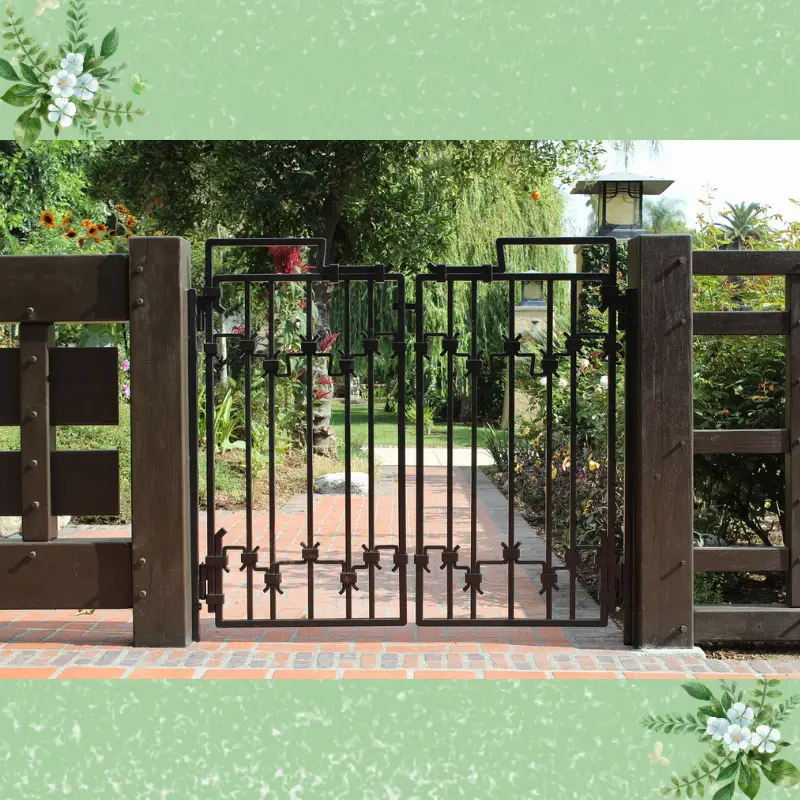 How to lock a fence gate properly: A secure gate lock protecting property and privacy.