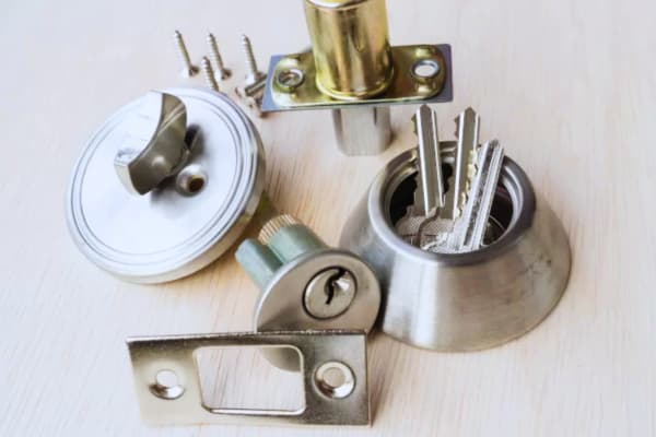 Overview diagram for how to change a lock cylinder