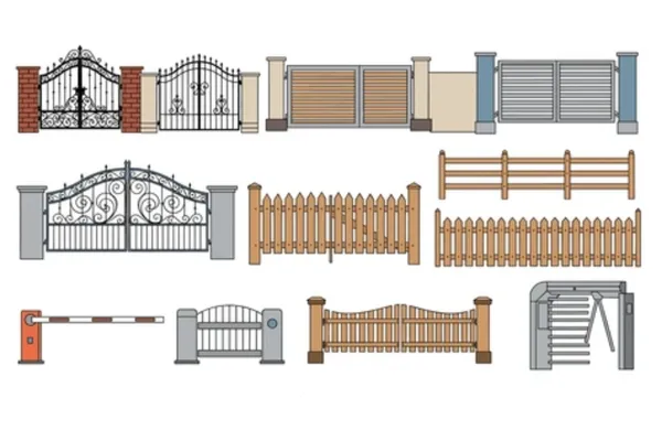 Various fence gate lock types including padlocks, combination locks, and smart locks, tailored to different security needs.