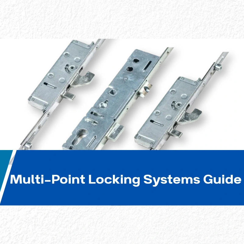 Multi-point locking system securing a door at multiple points along the frame