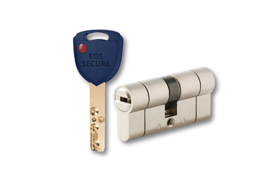High-security lock cylinder with internal anti-picking mechanisms