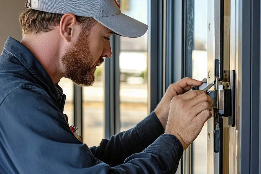 keyed different locks used in warehouse and office access control systems