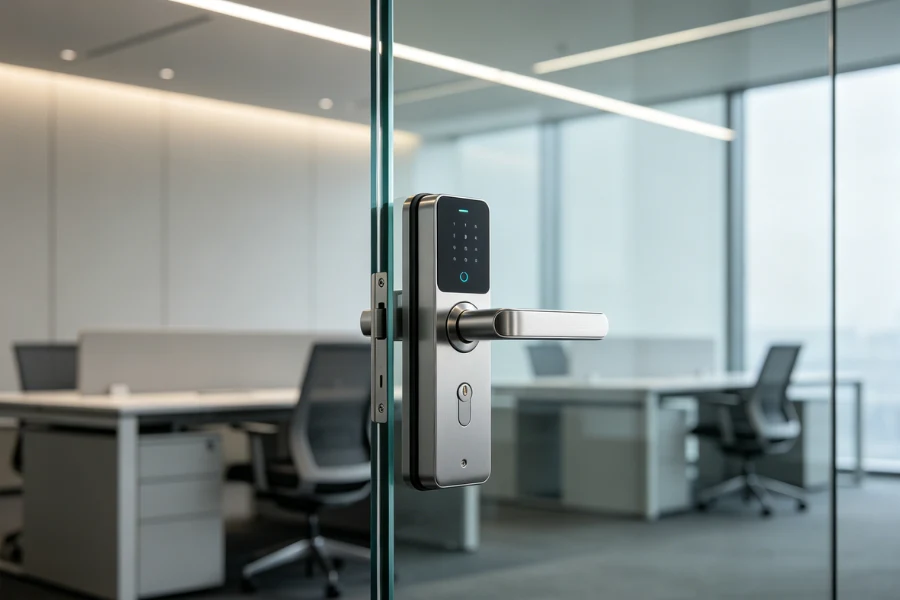 electronic door cylinder for business access control system