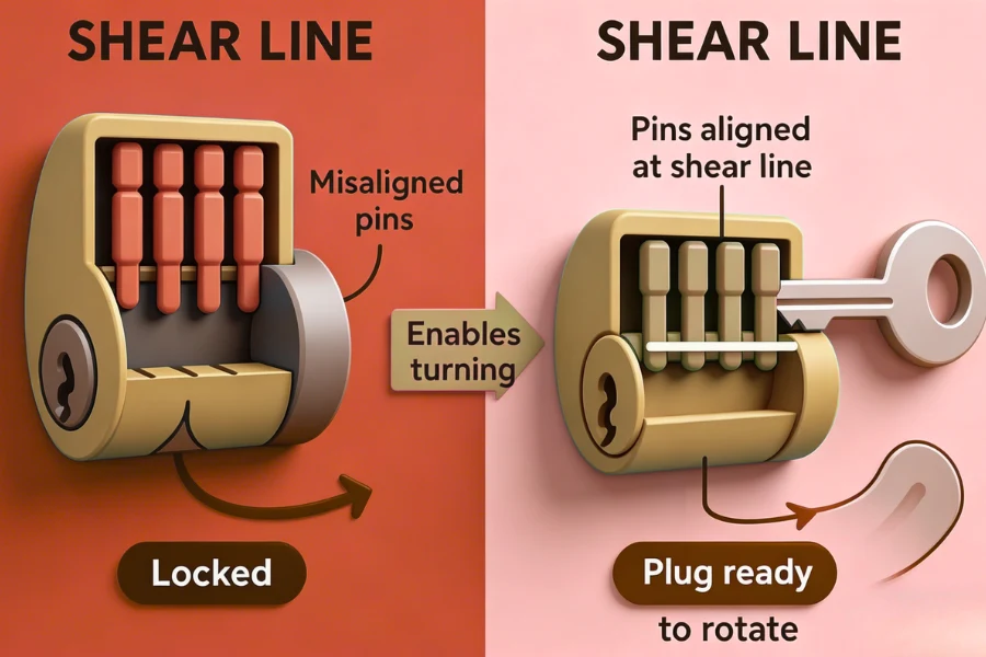 how lock bumping works in standard lock cylinder mechanism