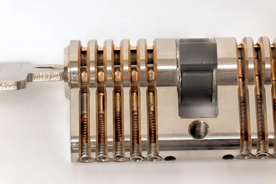 lock synchronization rekeying process inside lock cylinder mechanism