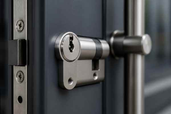 high security lock cylinder used in commercial access control system