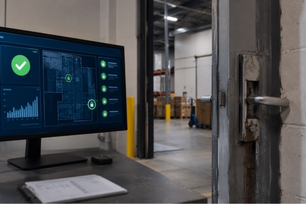 commercial access control audit system with hidden physical security vulnerability