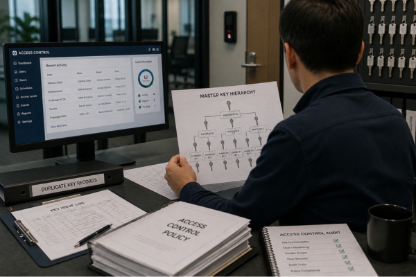 commercial master key system and business key accountability assessment