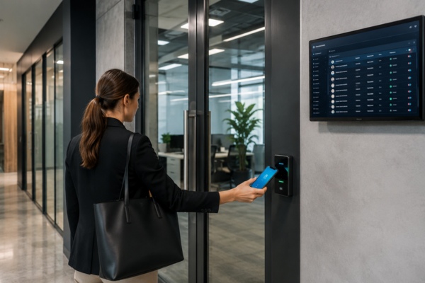 scalable commercial access control system for busy business entrances